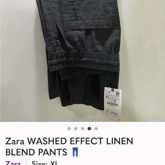 New w/ Tags!
WASHED EFFECT LINEN BLEND PANTS
ANTHRACITE GREY - REF. 4387/062 - Picture 5 of 8